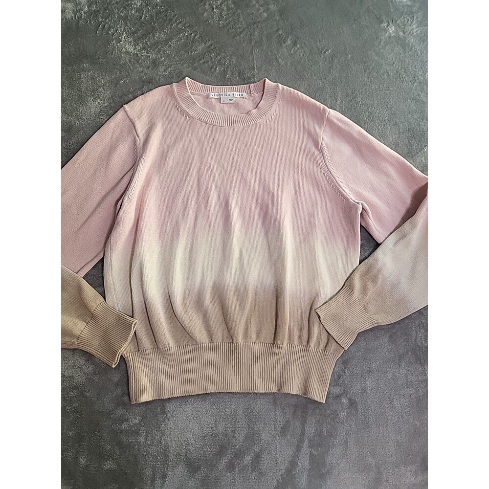 Veronica Beard  Sweater Women Small  Nikasha Pink Tan Ombre Knit Cotton
